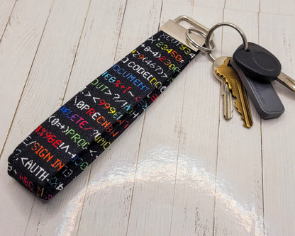 Coding Wristlet Key Strap