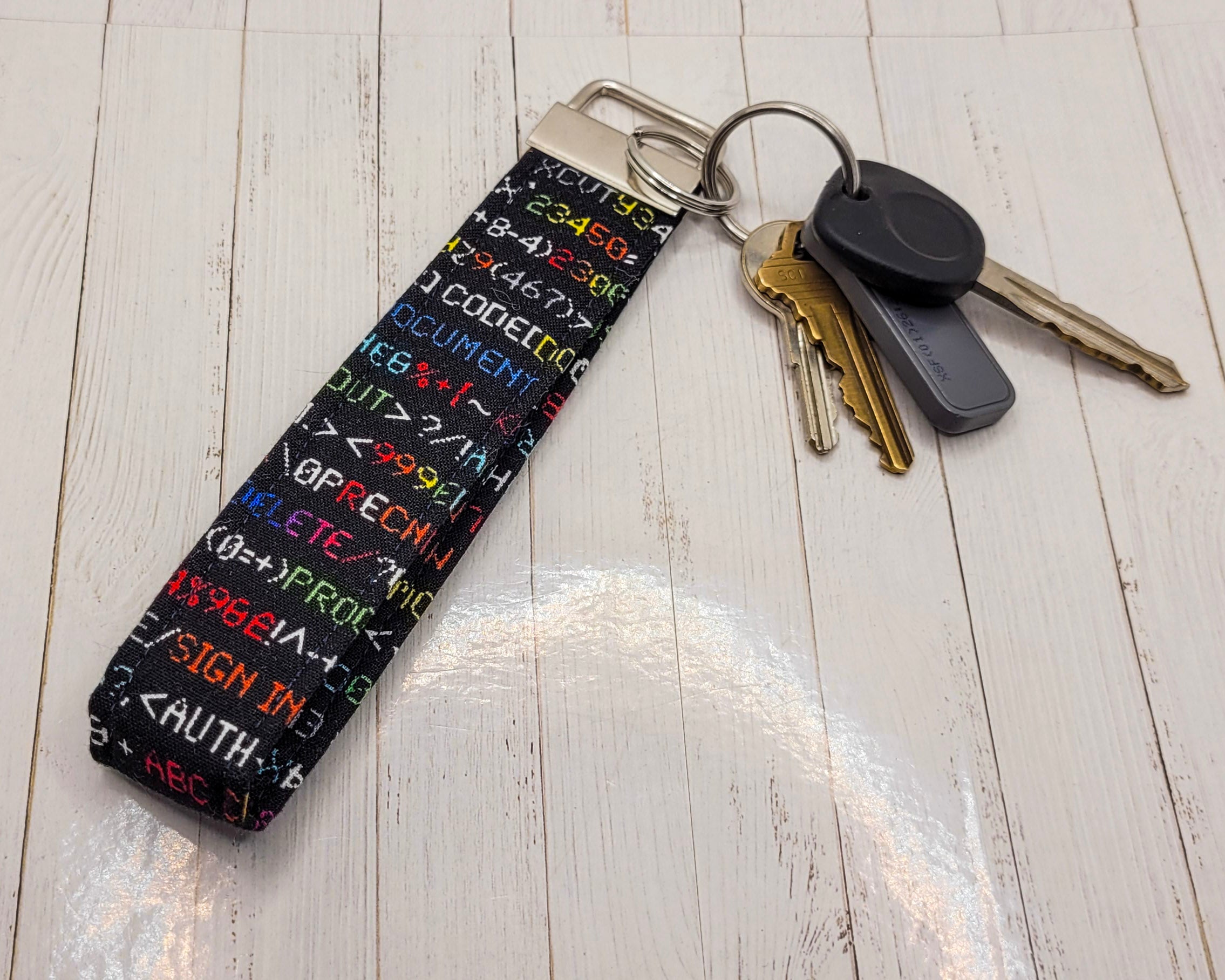 Coding Wristlet Key Strap