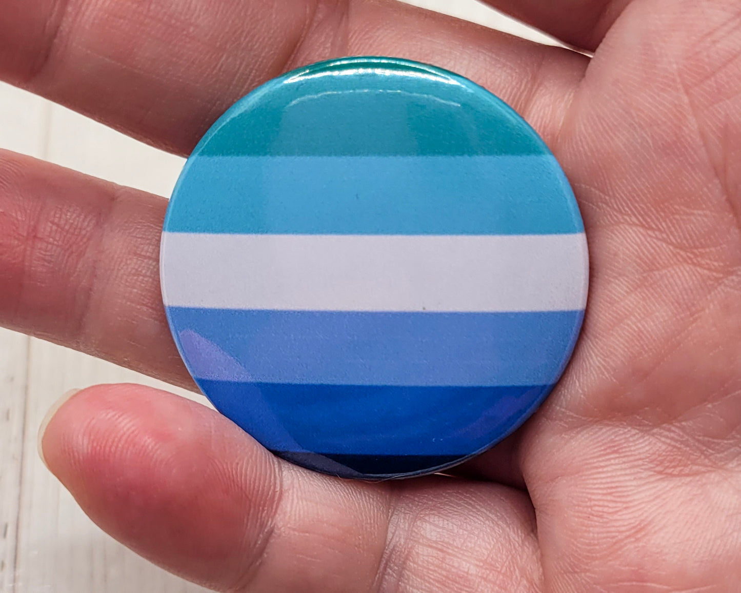 Gay Men's Pride Flag Pinback Button