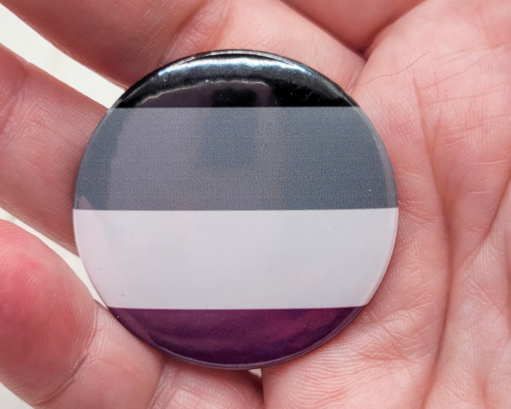 Asexual Flag Pinback Button