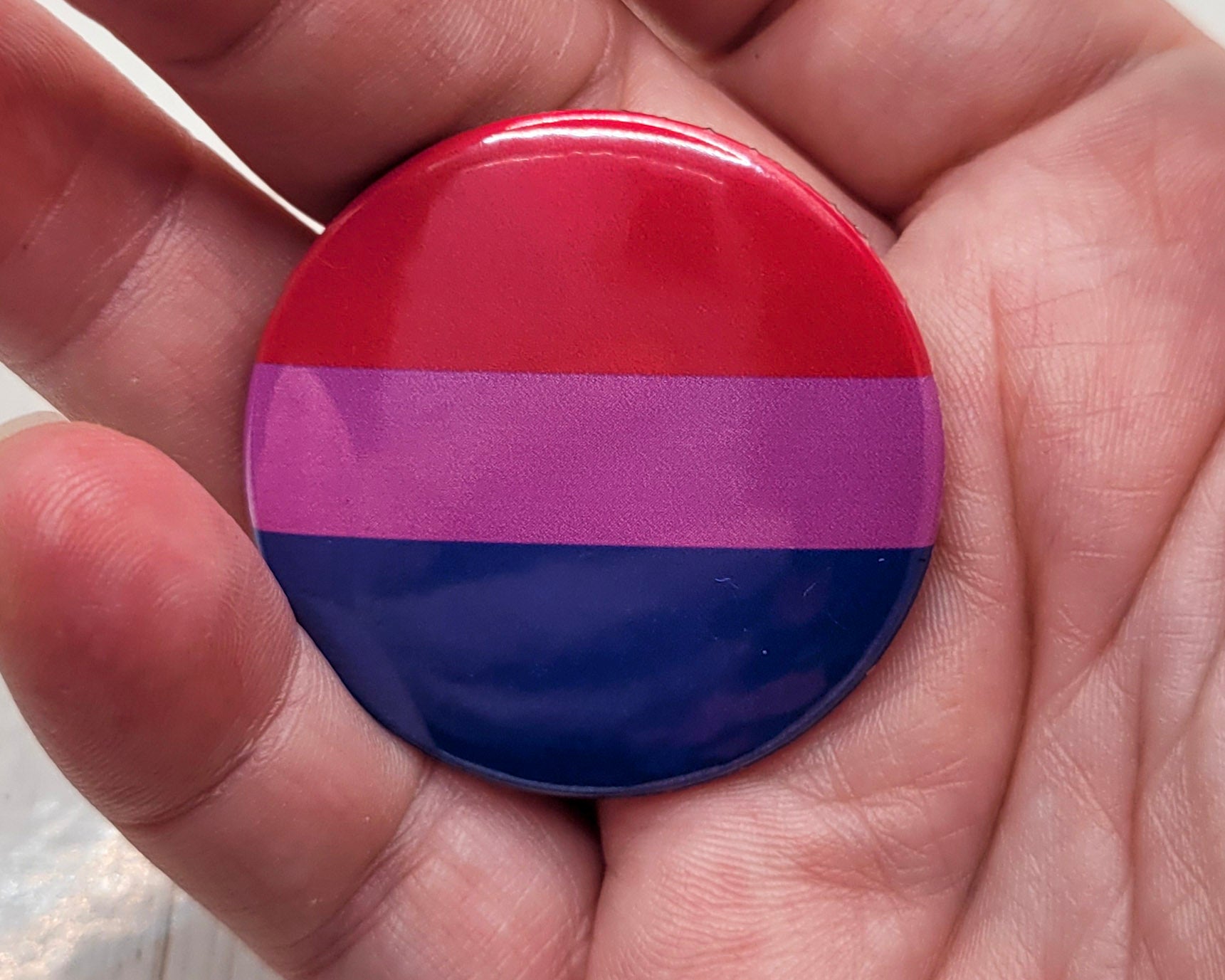 Bisexual Flag Pinback Button