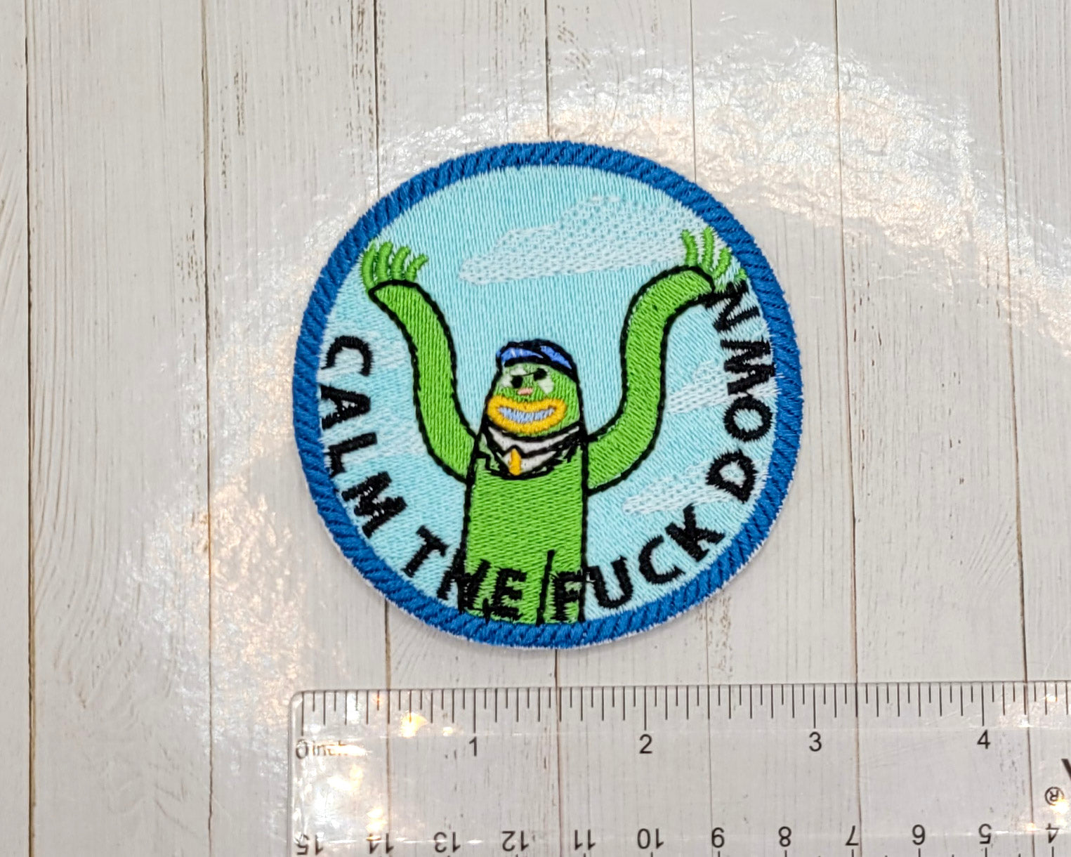 Calm The Fuck Down Embroidered Patch