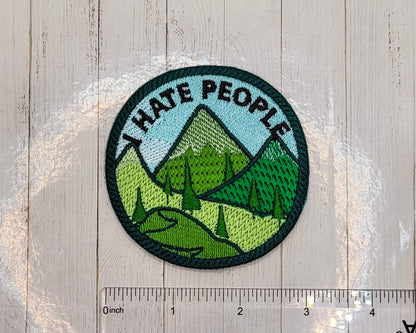 I Hate People Embroidered Patch