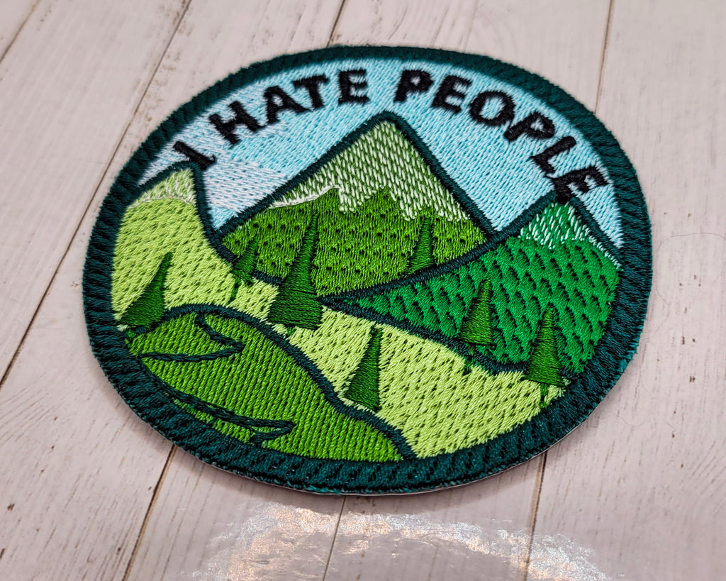 I Hate People Embroidered Patch