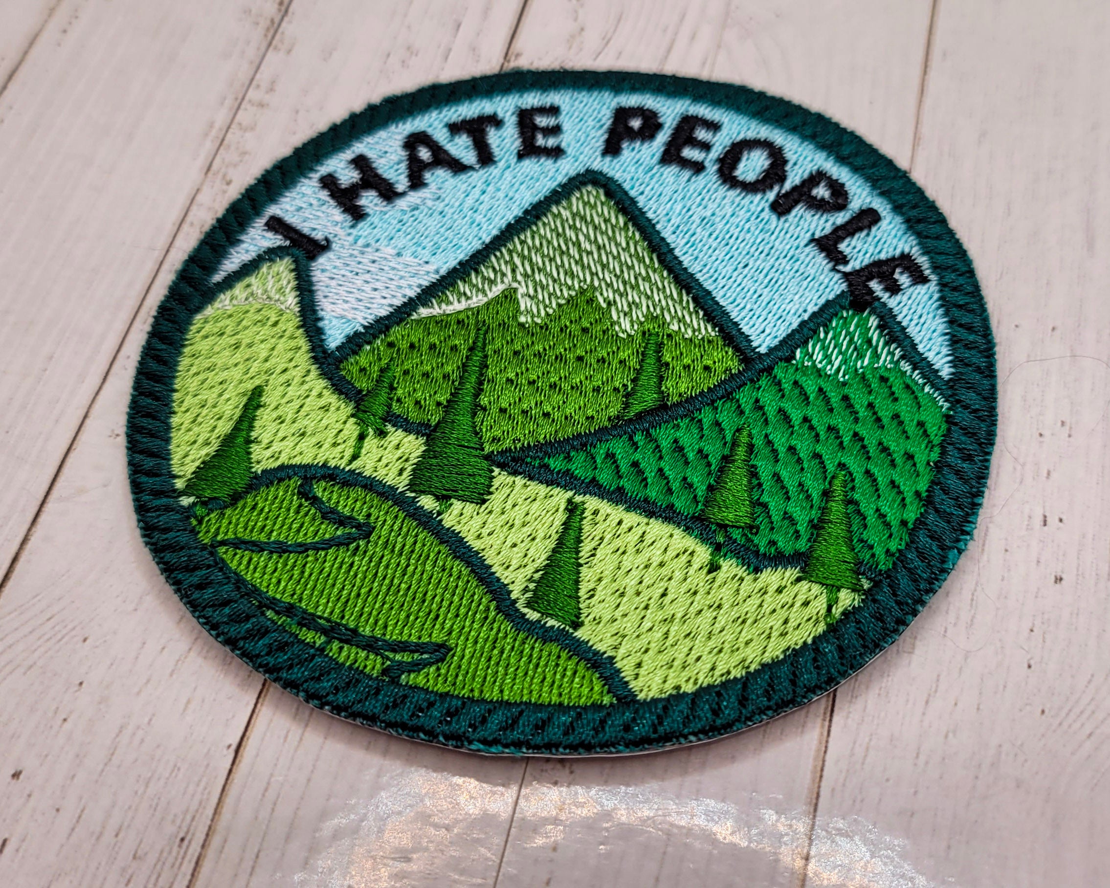I Hate People Embroidered Patch