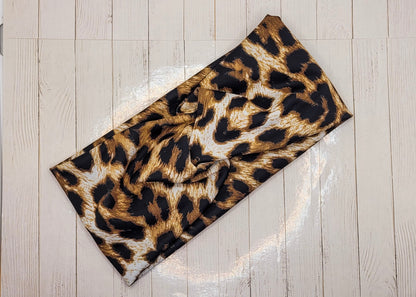 Cheetah Print Stretch Knit Headband