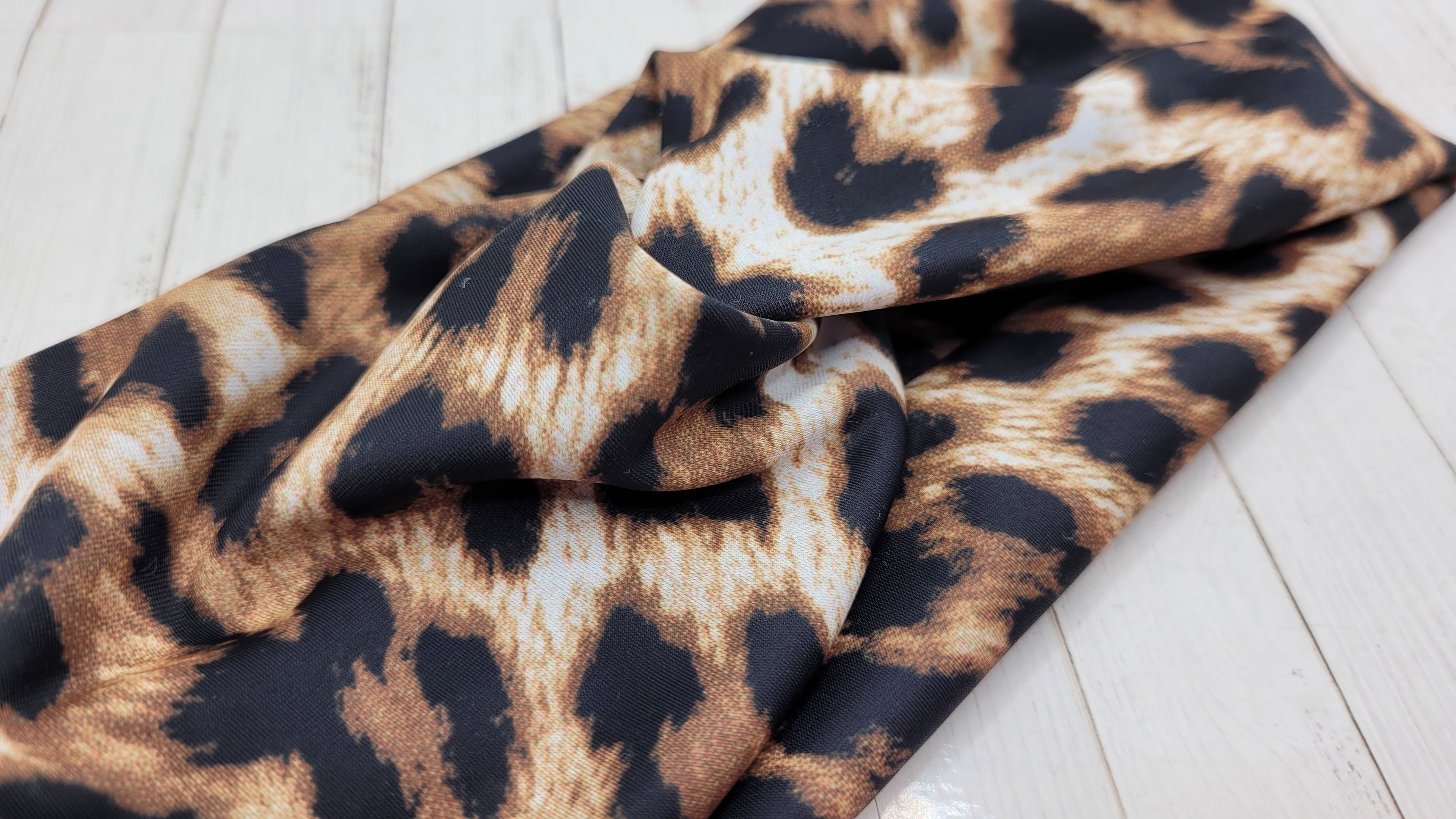 Cheetah Print Stretch Knit Headband