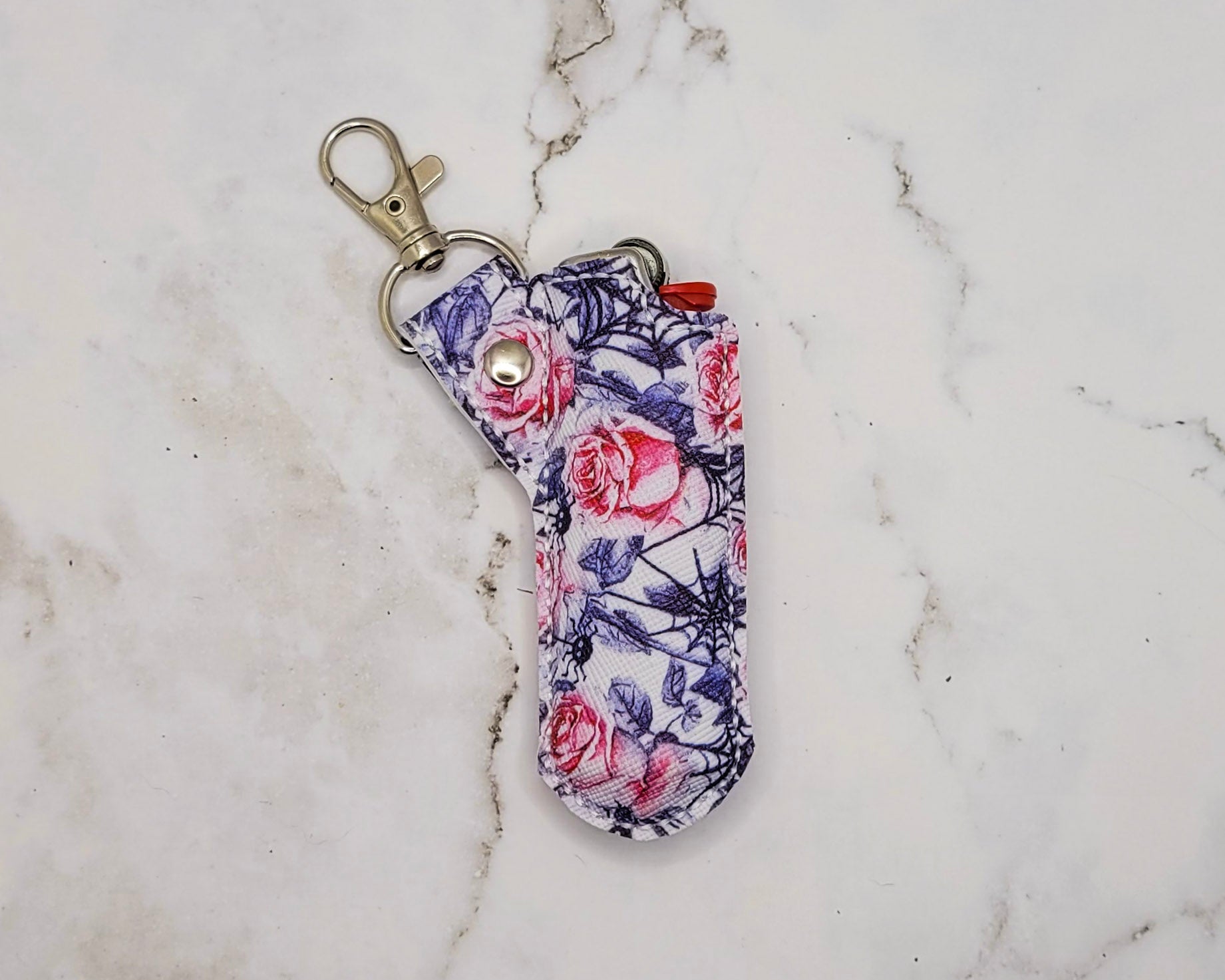 Roses & Spiderwebs Lighter Case
