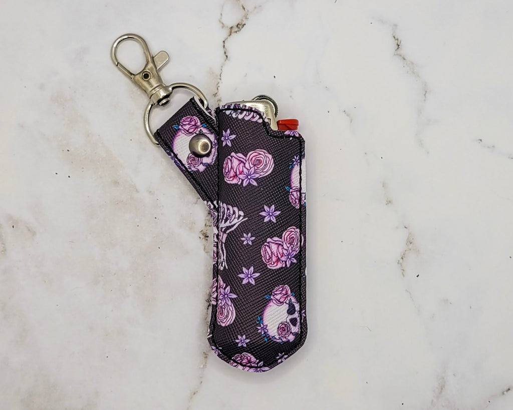 Roses & Skulls Lighter Case
