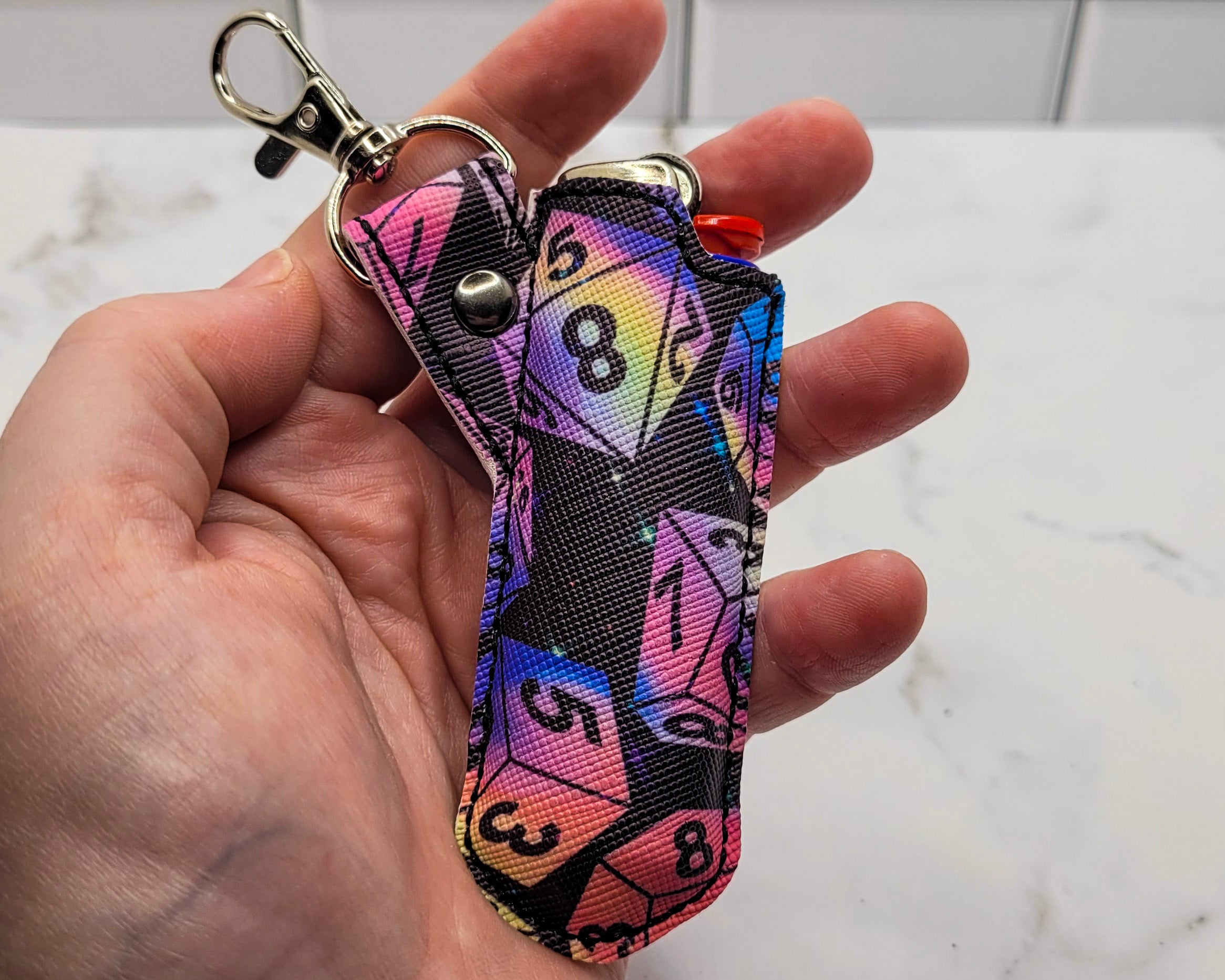 Rainbow RPG Dice Lighter Case