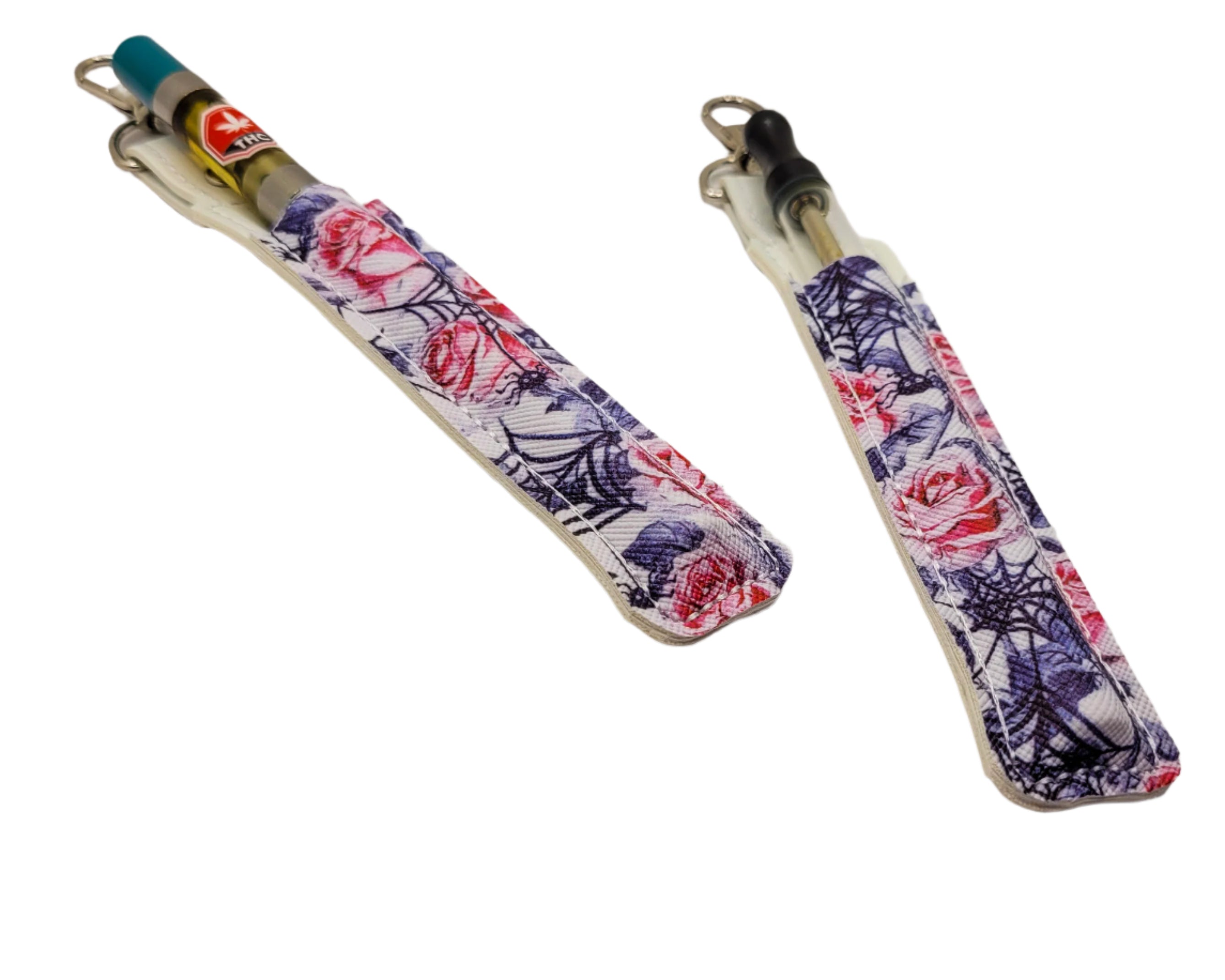 Roses & Spiderwebs Plaid Pen Holder & Case