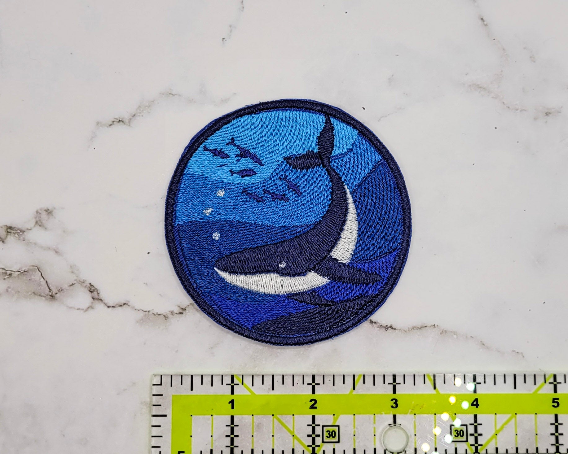 Patch de baleine bleue