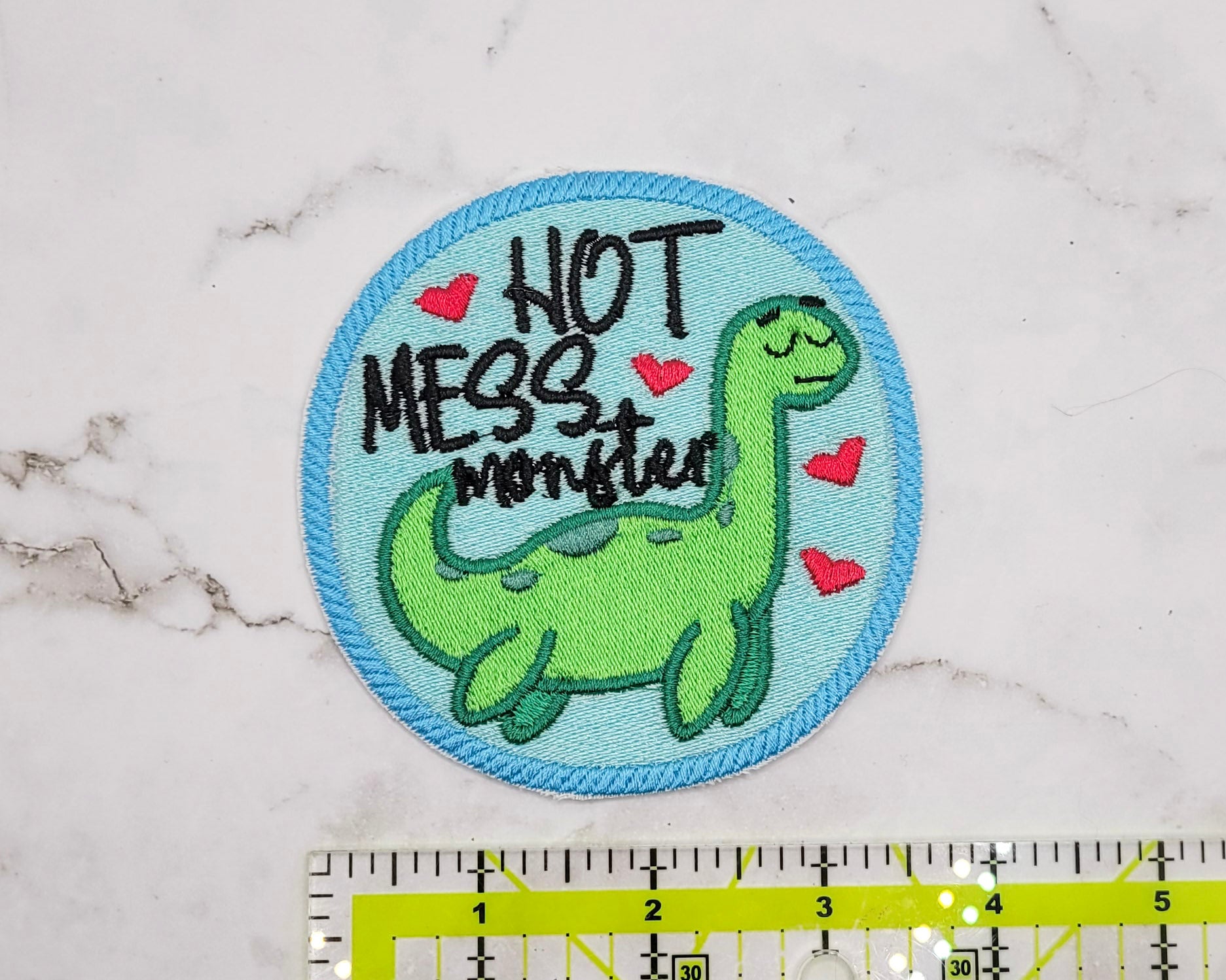 Hot Mess Monster Embroidered Patch