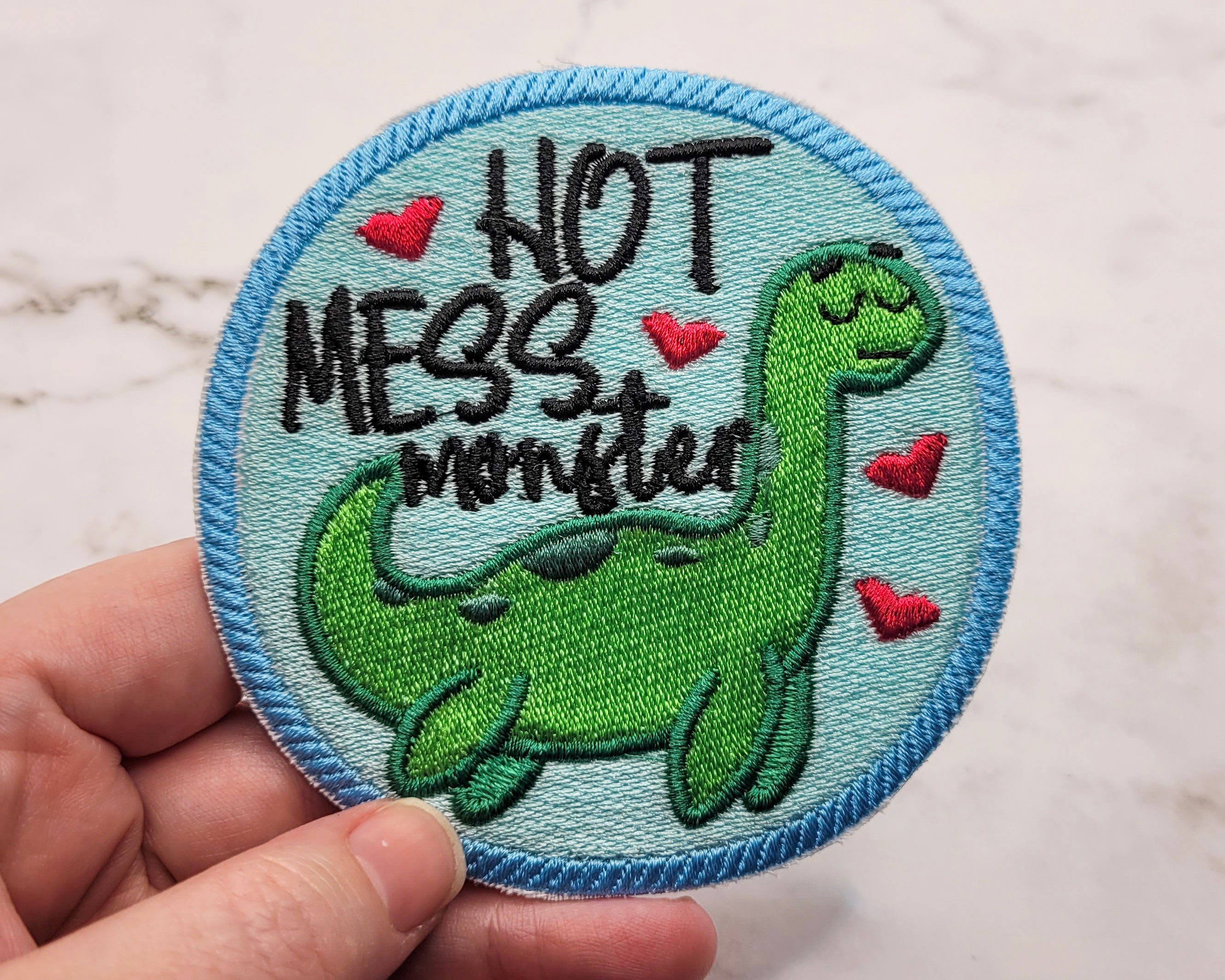 Hot Mess Monster Embroidered Patch