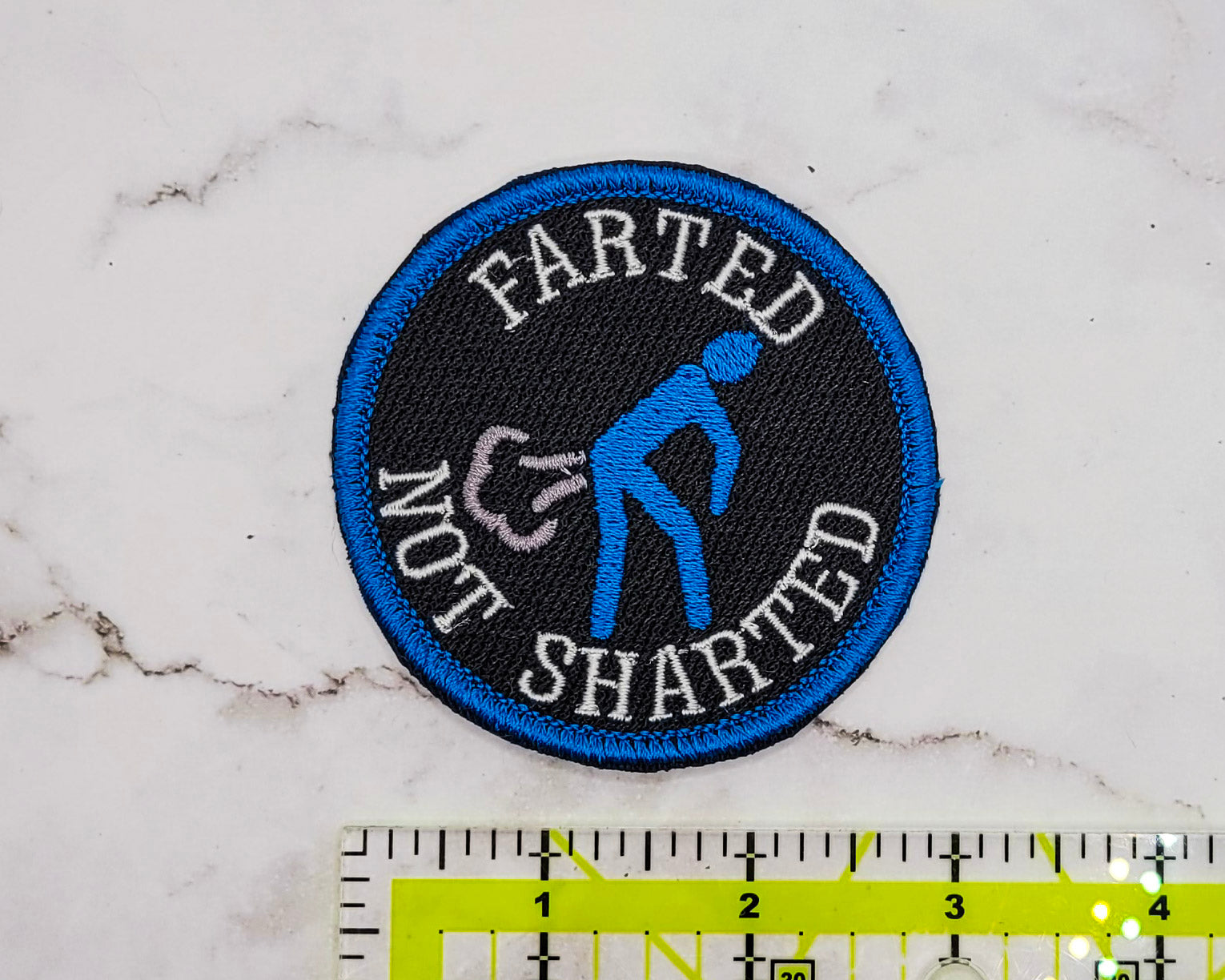 Farted Not Sharted Embroidered Patch