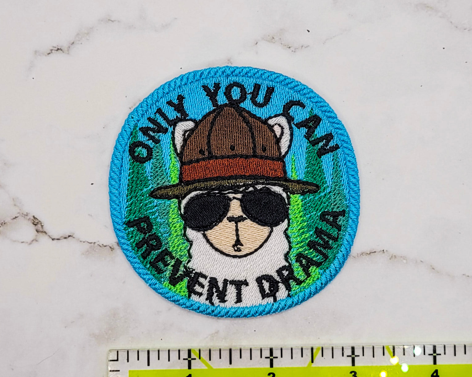 Seul vous pouvez empêcher le drame Patch brodé Lama 