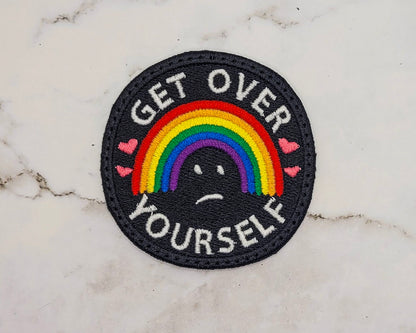 Get Over Yourself Embroidered Patch