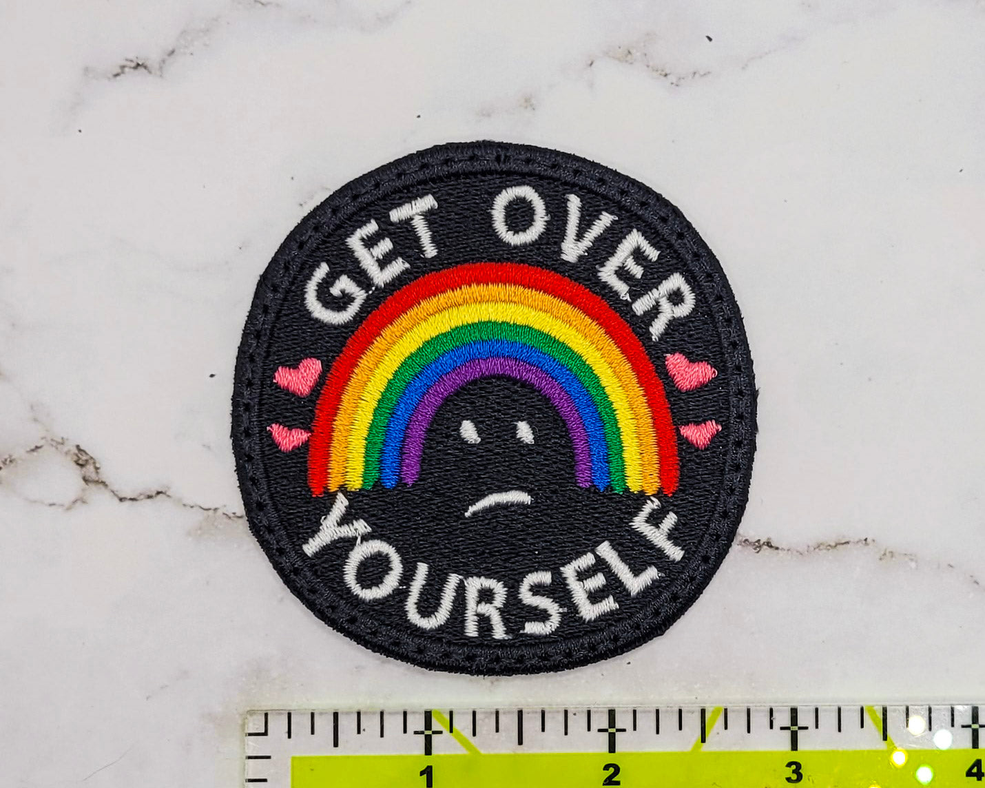 Get Over Yourself Embroidered Patch