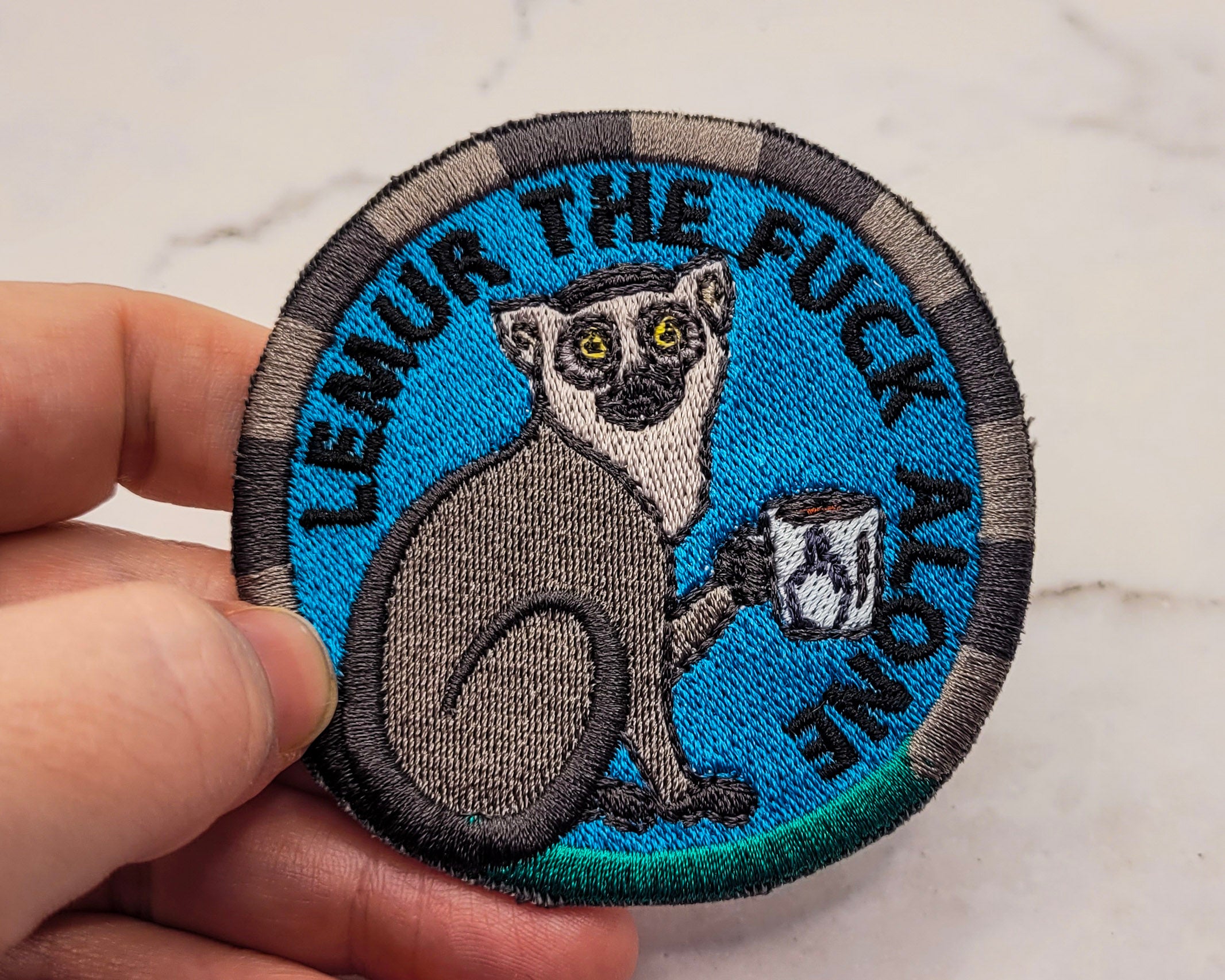 Patch brodé Lémurien seul 