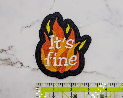 It's Fine Embroidered Patch