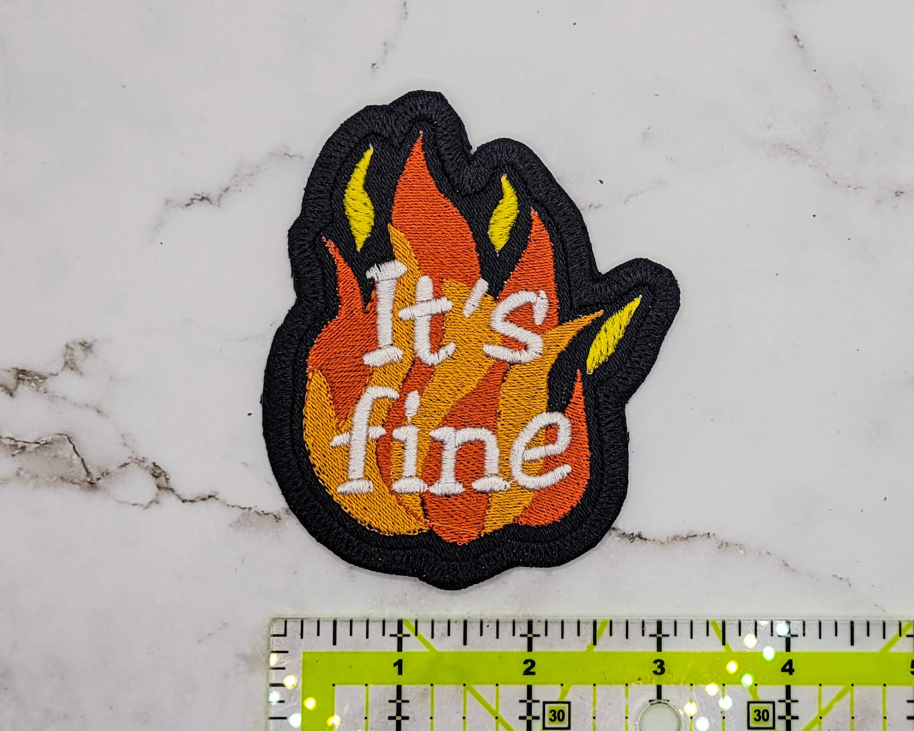It's Fine Embroidered Patch