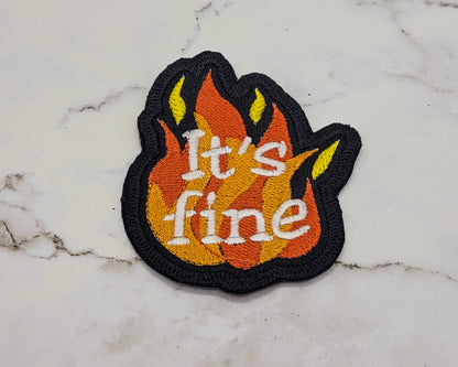 It's Fine Embroidered Patch