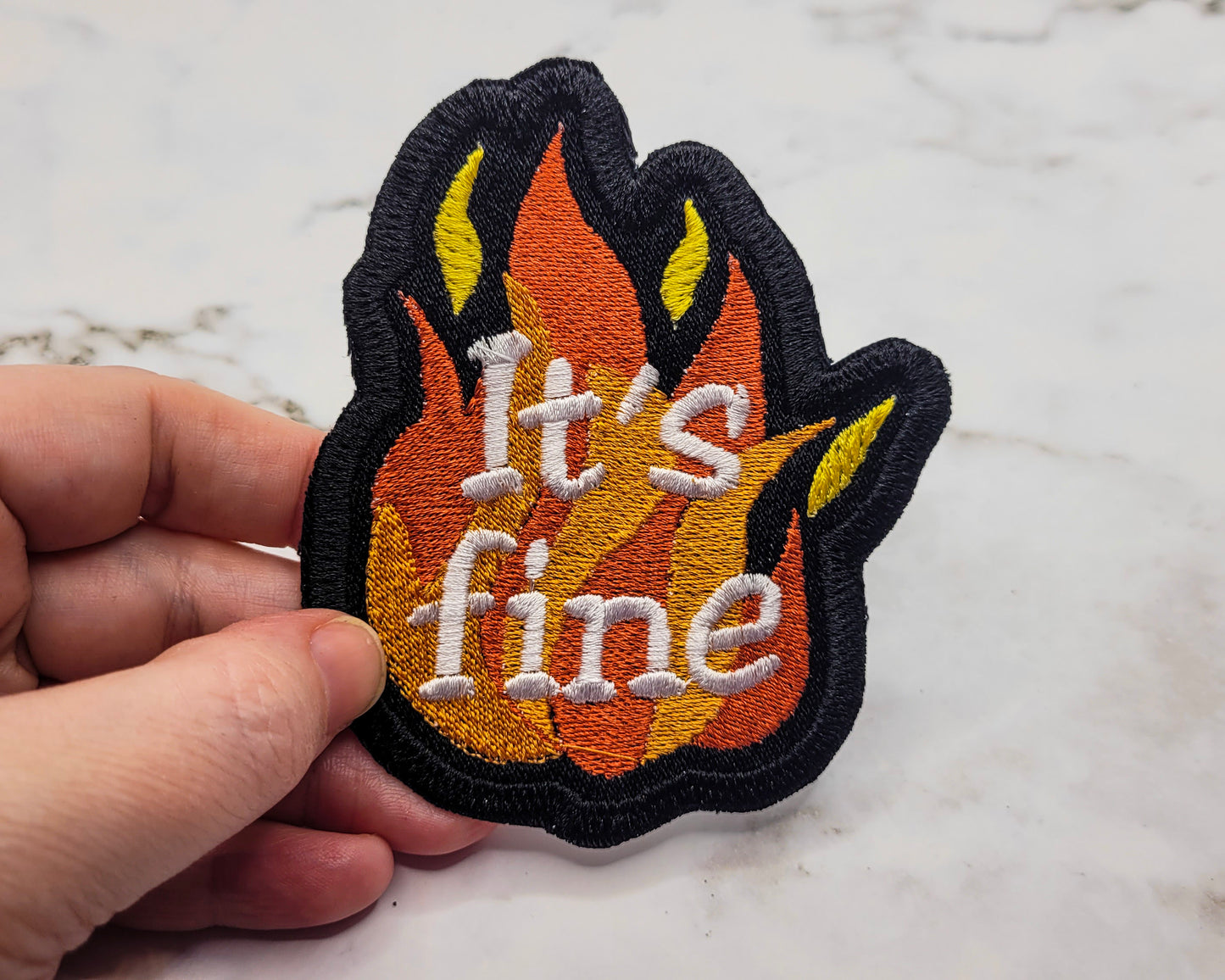 It's Fine Embroidered Patch