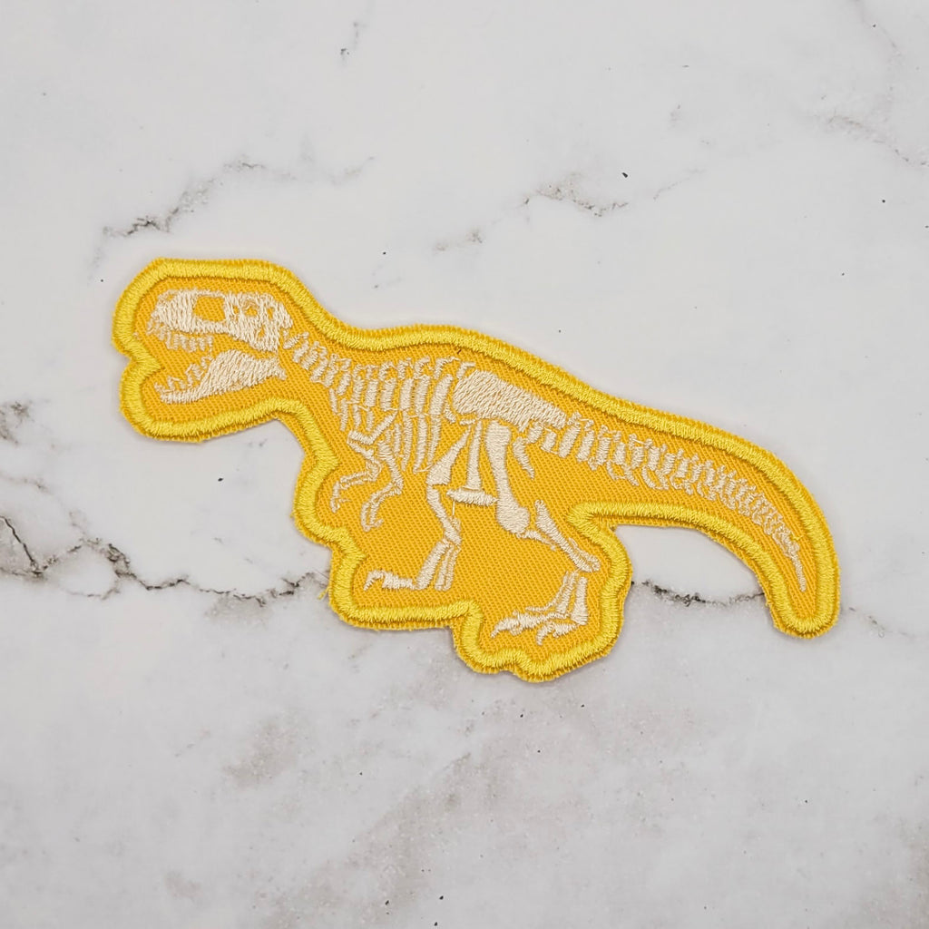 T-Rex Skeleton Embroidered Patch