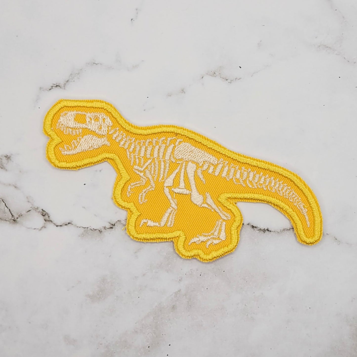 T-Rex Skeleton Embroidered Patch