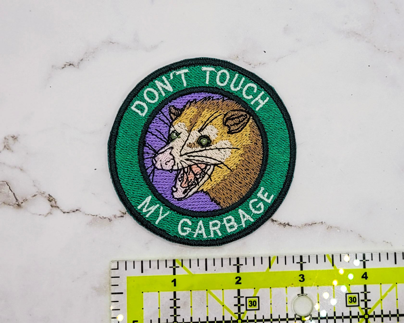 Don't Touch My Garbage Possum Embroidered Patch