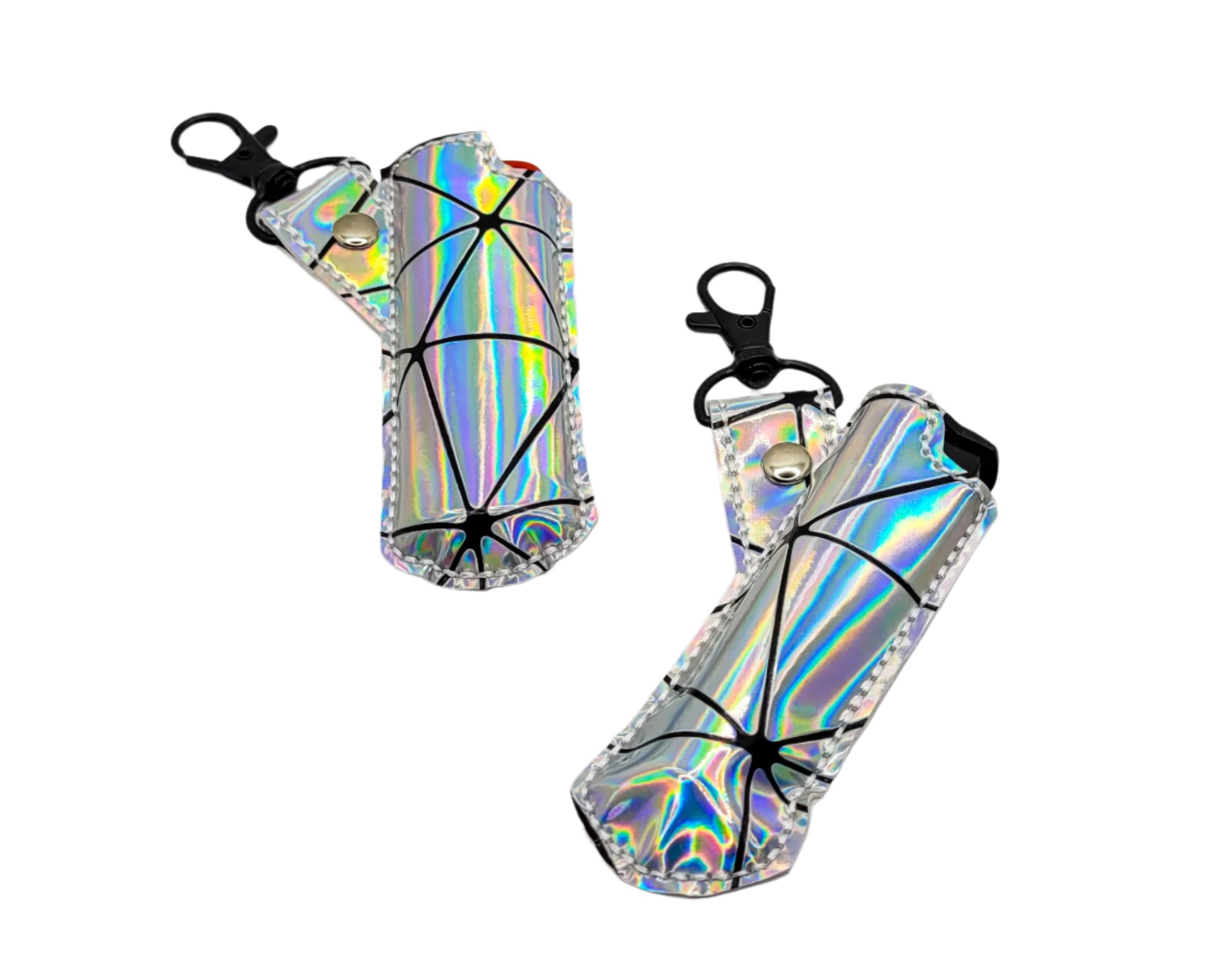 Silver Holographic Lighter Case