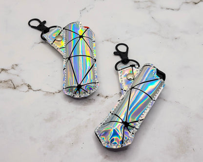 Silver Holographic Lighter Case