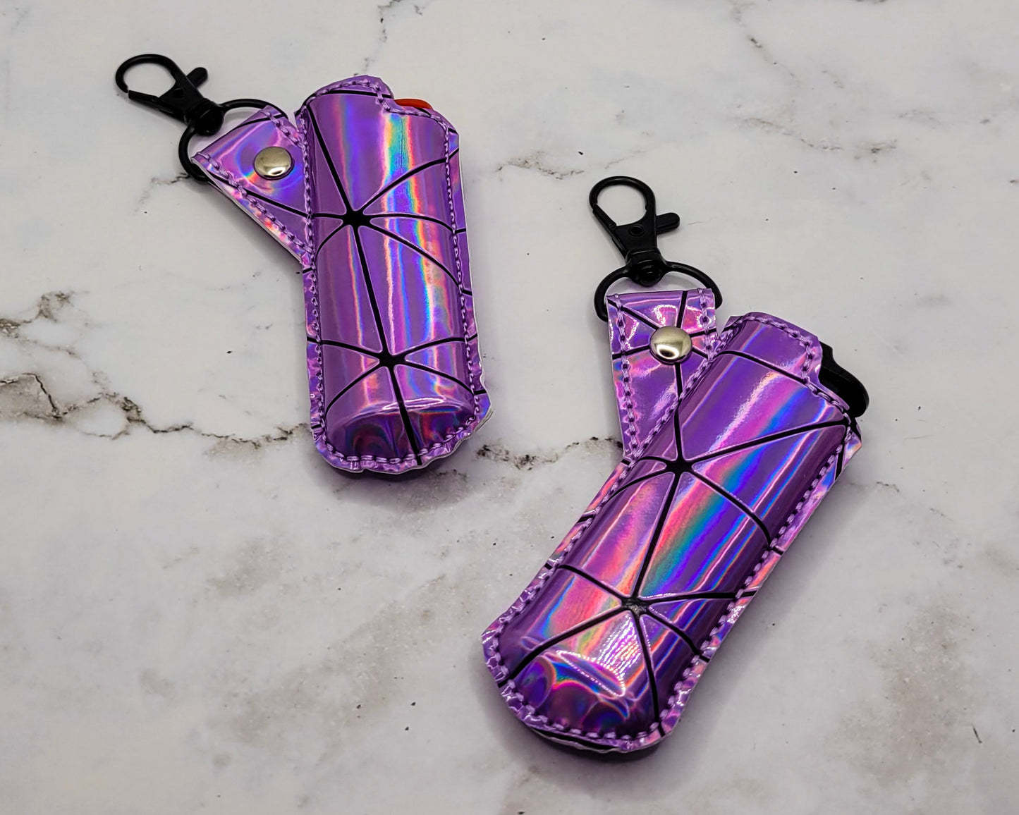 Lilac Holographic Lighter Case