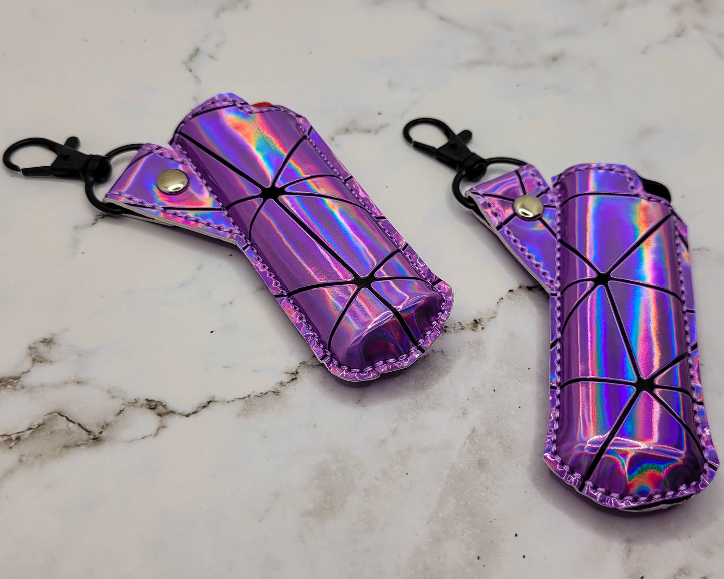 Lilac Holographic Lighter Case