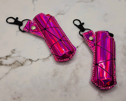 Pink Holographic Lighter Case