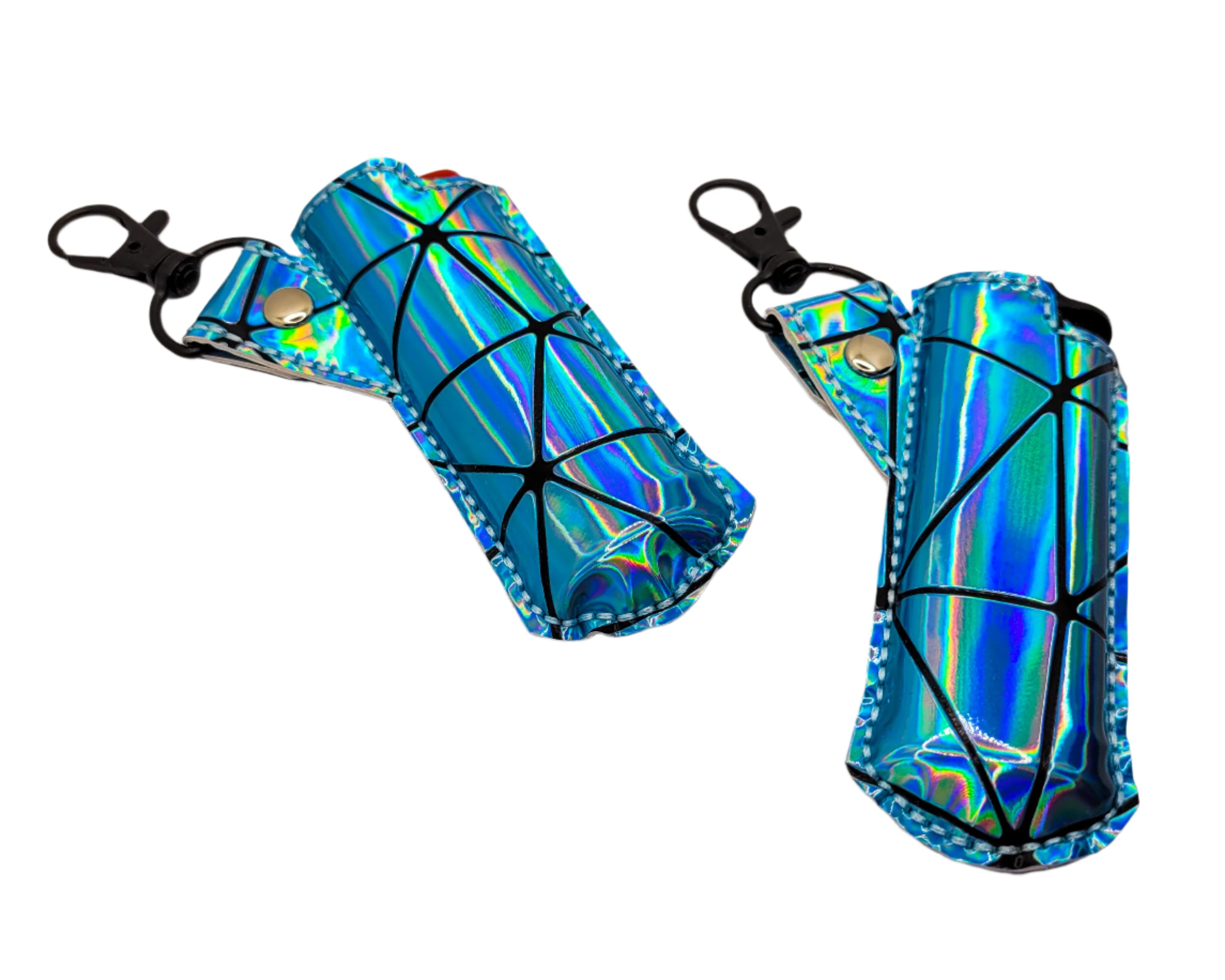 Blue Holographic Lighter Case