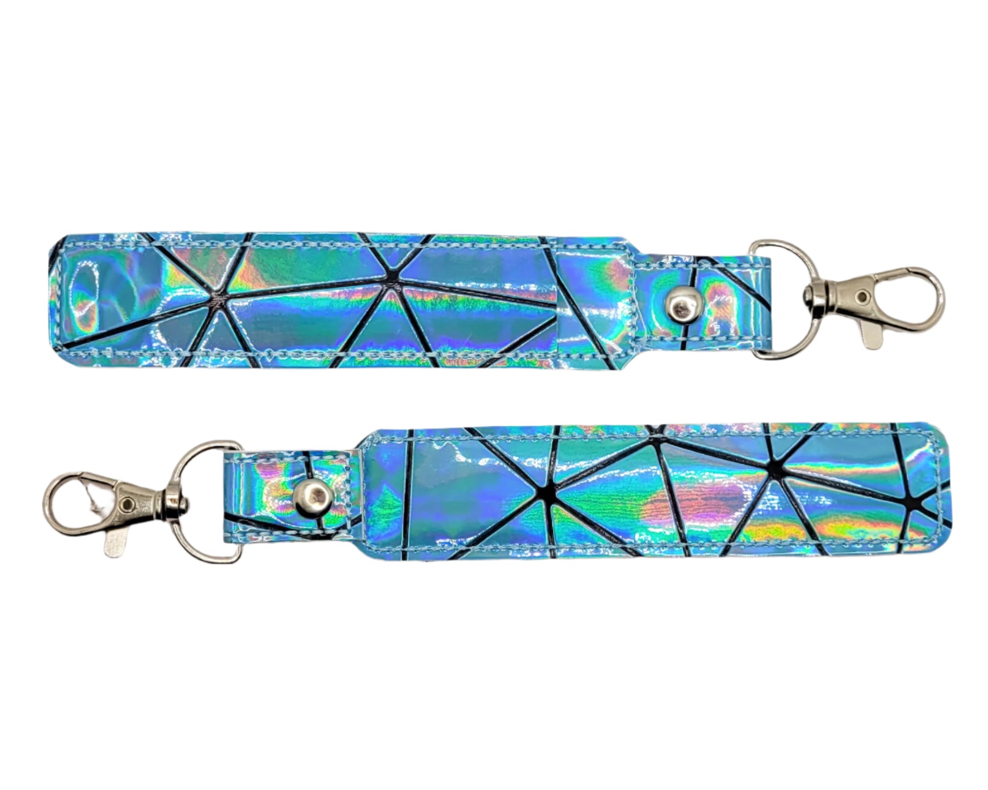 Estuche y soporte holográfico azul para vaporizador