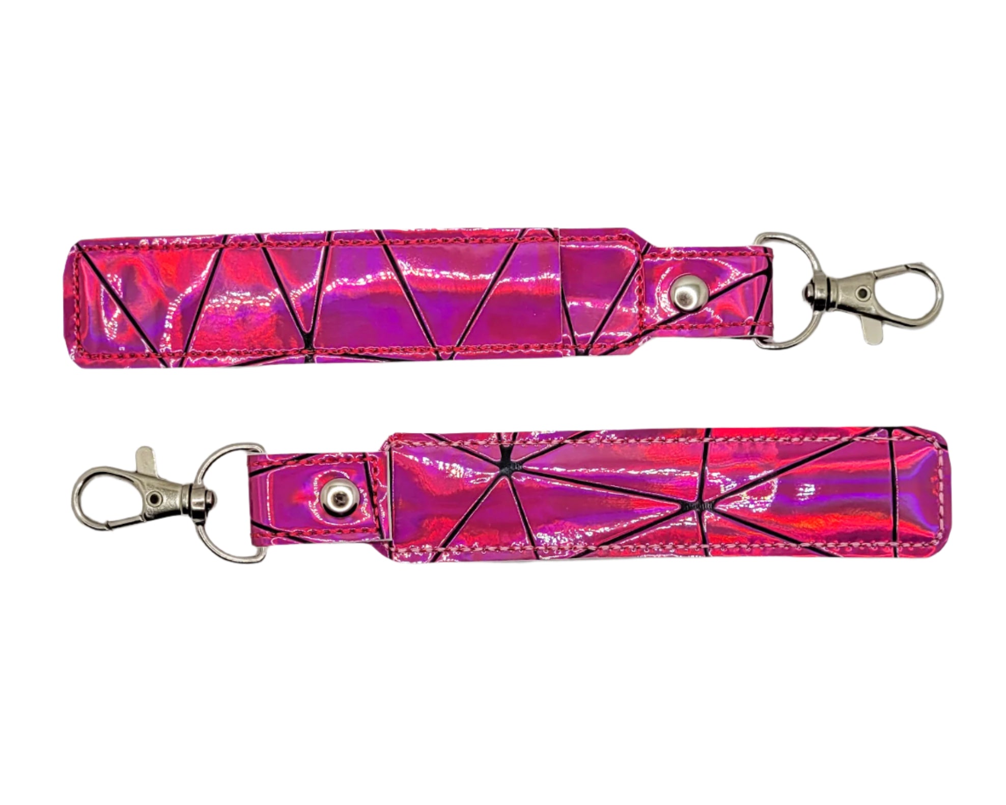 Estuche y soporte para vaporizador holográfico rosa