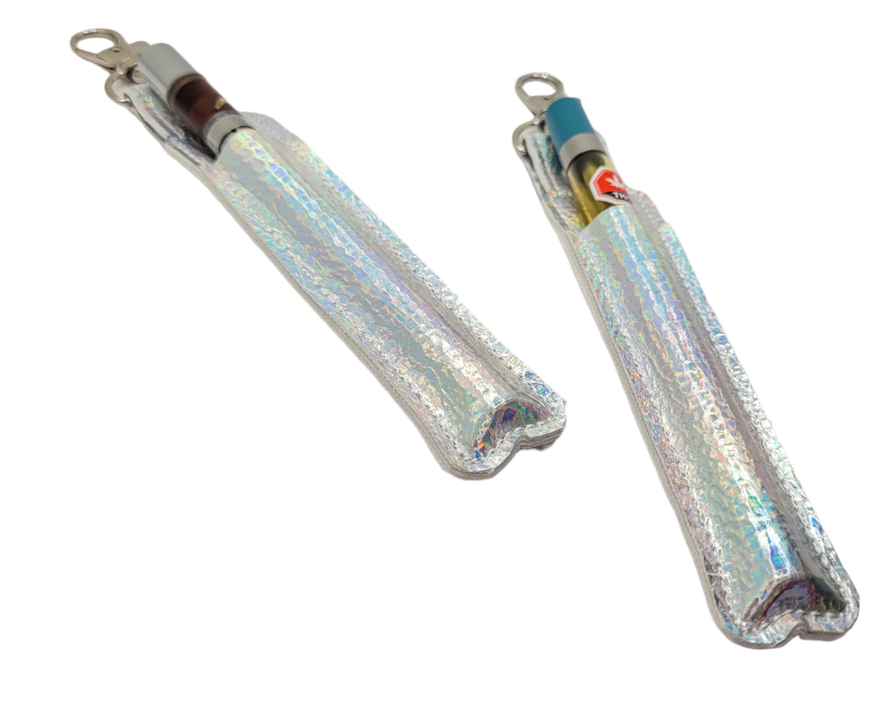 Silver Stone Holographic Pen Holder & Case