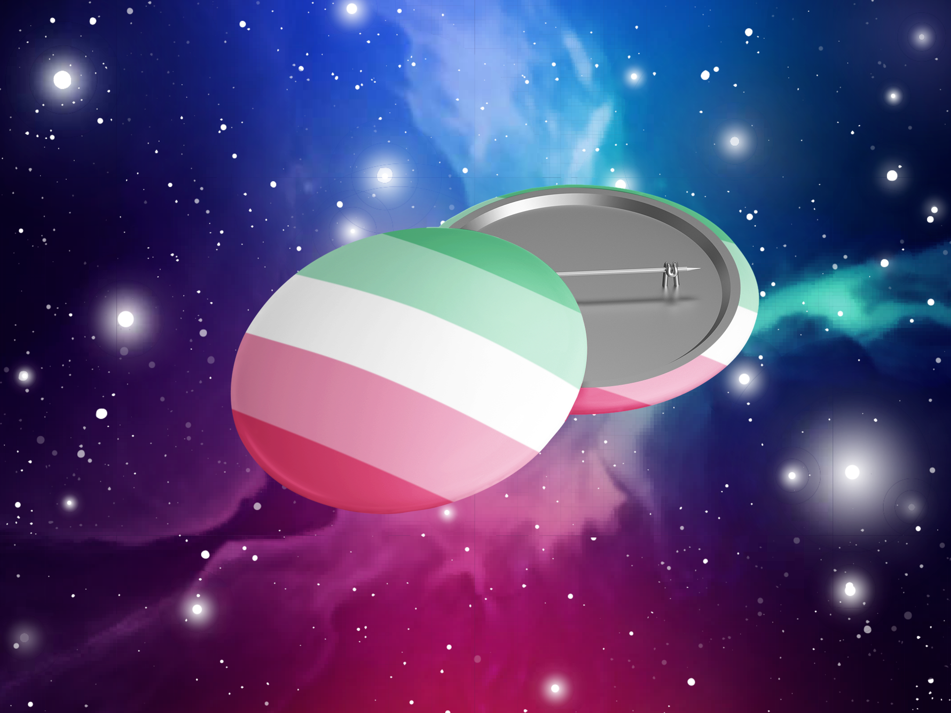 Abrosexual Flag Pinback Button