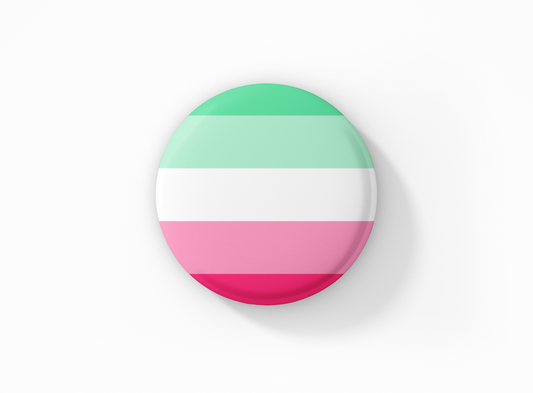 Abrosexual Flag Pinback Button