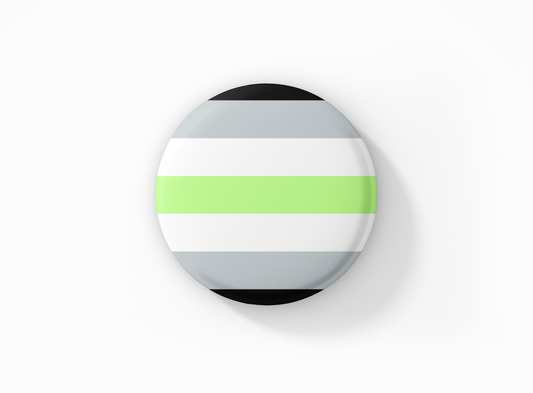 Agender Flag Pinback Button