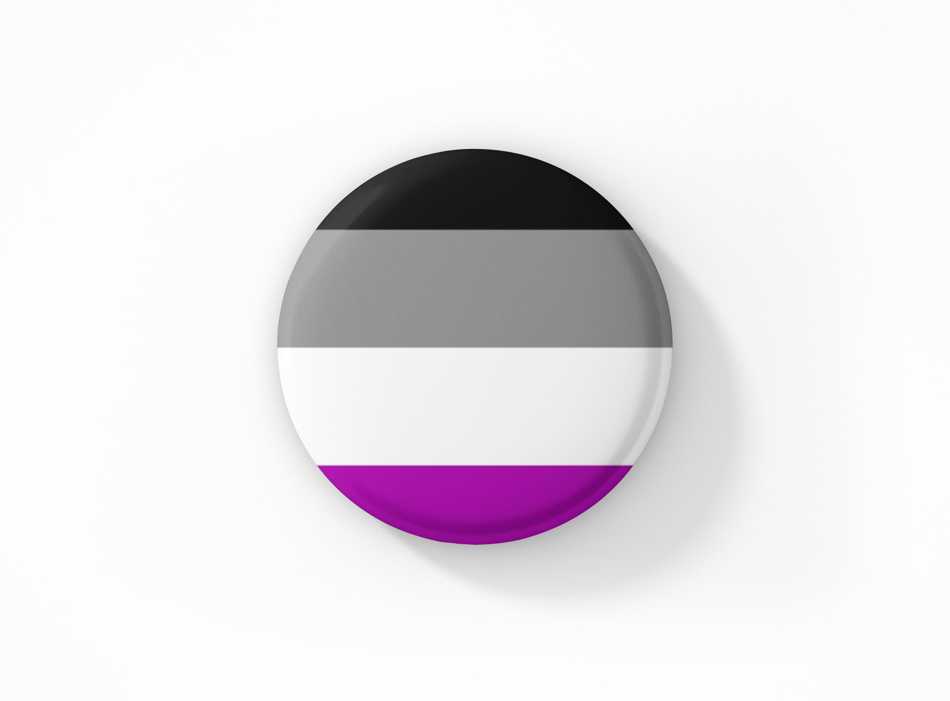 Asexual Flag Pinback Button