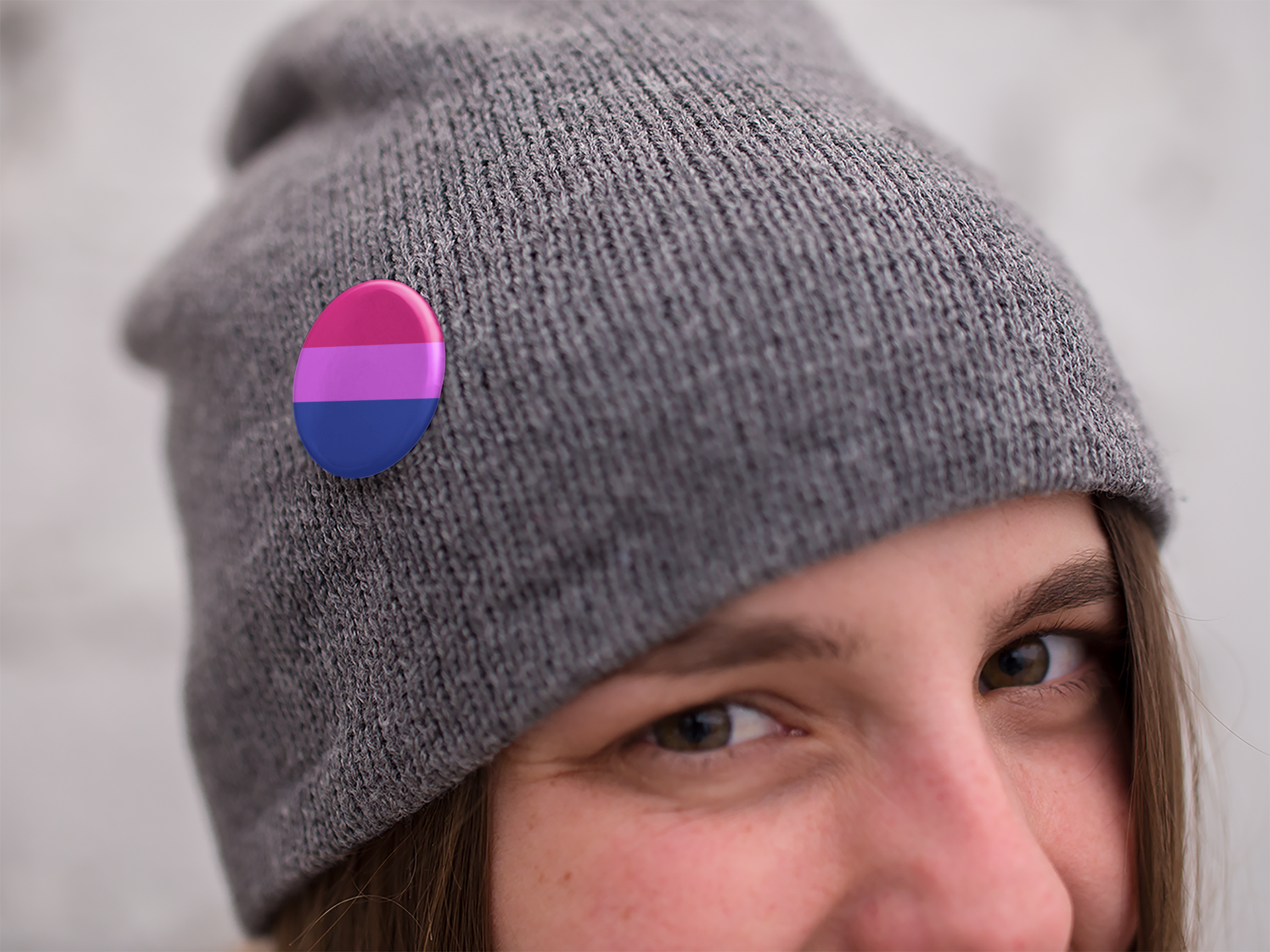 Bisexual Flag Pinback Button