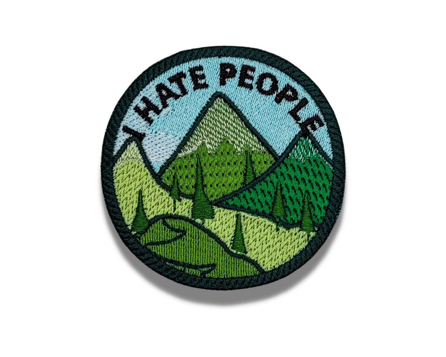 I Hate People Embroidered Patch