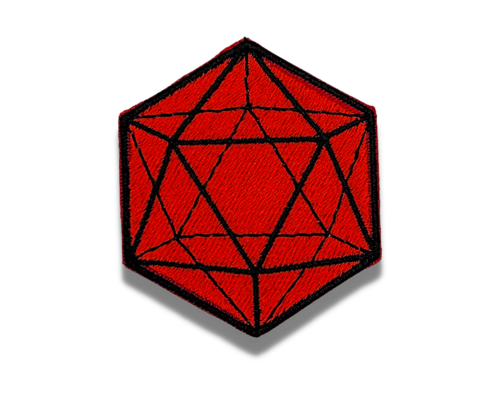 Patch brodé D20
