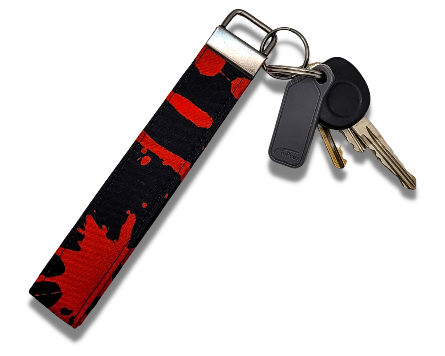 Blood Splatter Wristlet Key Strap