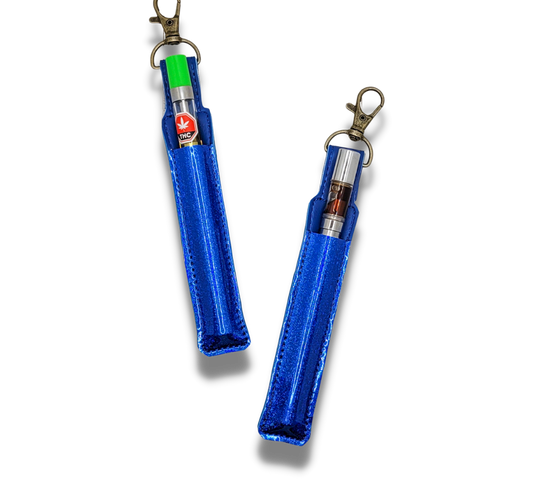 Blue Glitter Pen Holder & Case