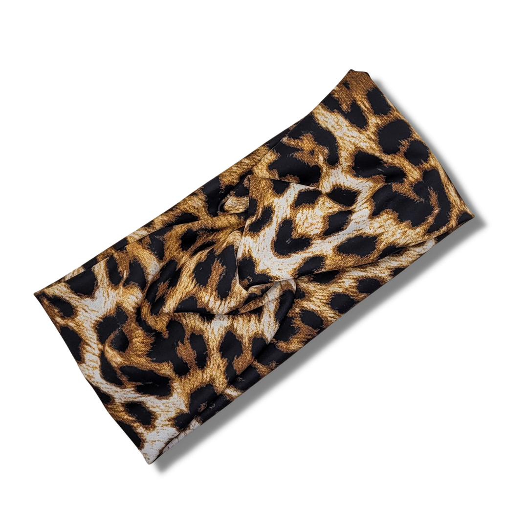 Cheetah Print Stretch Knit Headband