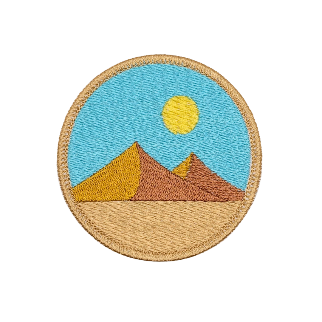 Patch brodé Pyramides du désert